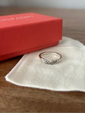 RETIRED James Avery Silver Winged Stackable Ring